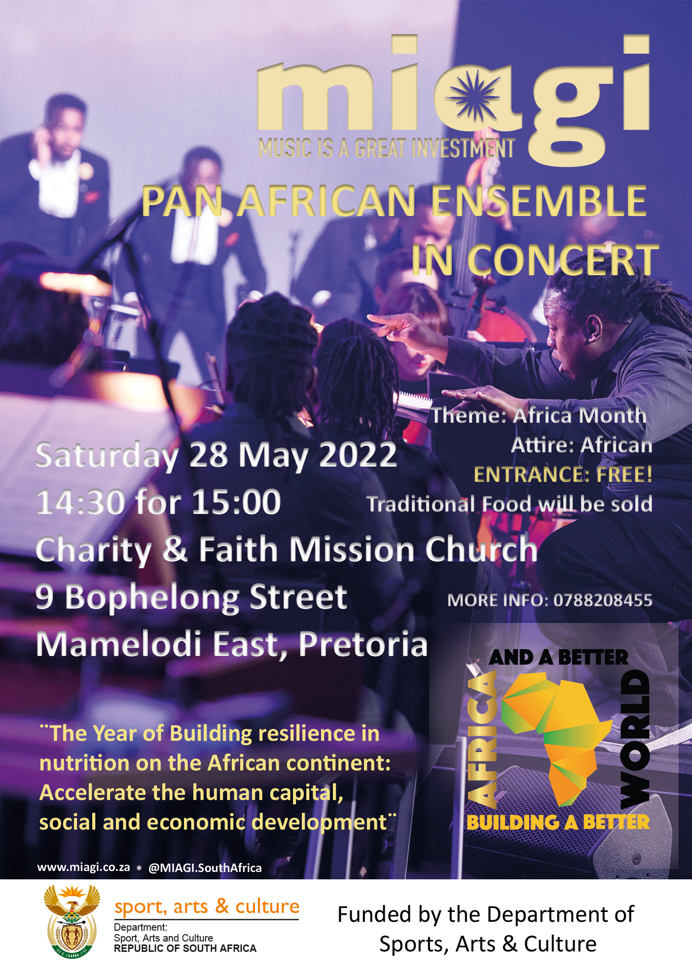 MIAGI Pan African Ensemble in Mamelodi for Africa Month